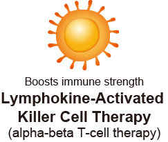 Boosts immune strength Lymphokine-Activated Killer Cell Therapy(alpha-beta T-cell therapy)